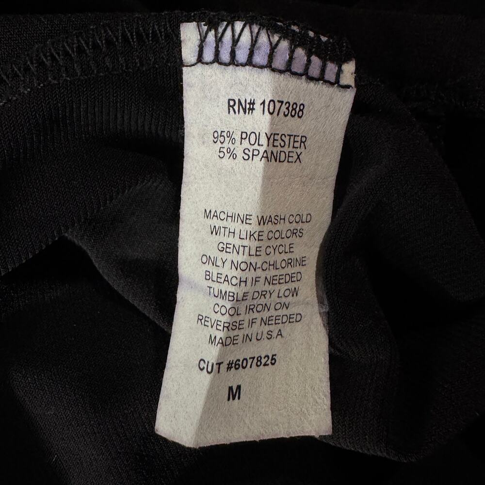 Maurices Medium Top Sleeveless Stretch V-Neck Ruched Front Pullover Black New - Picture 7 of 7